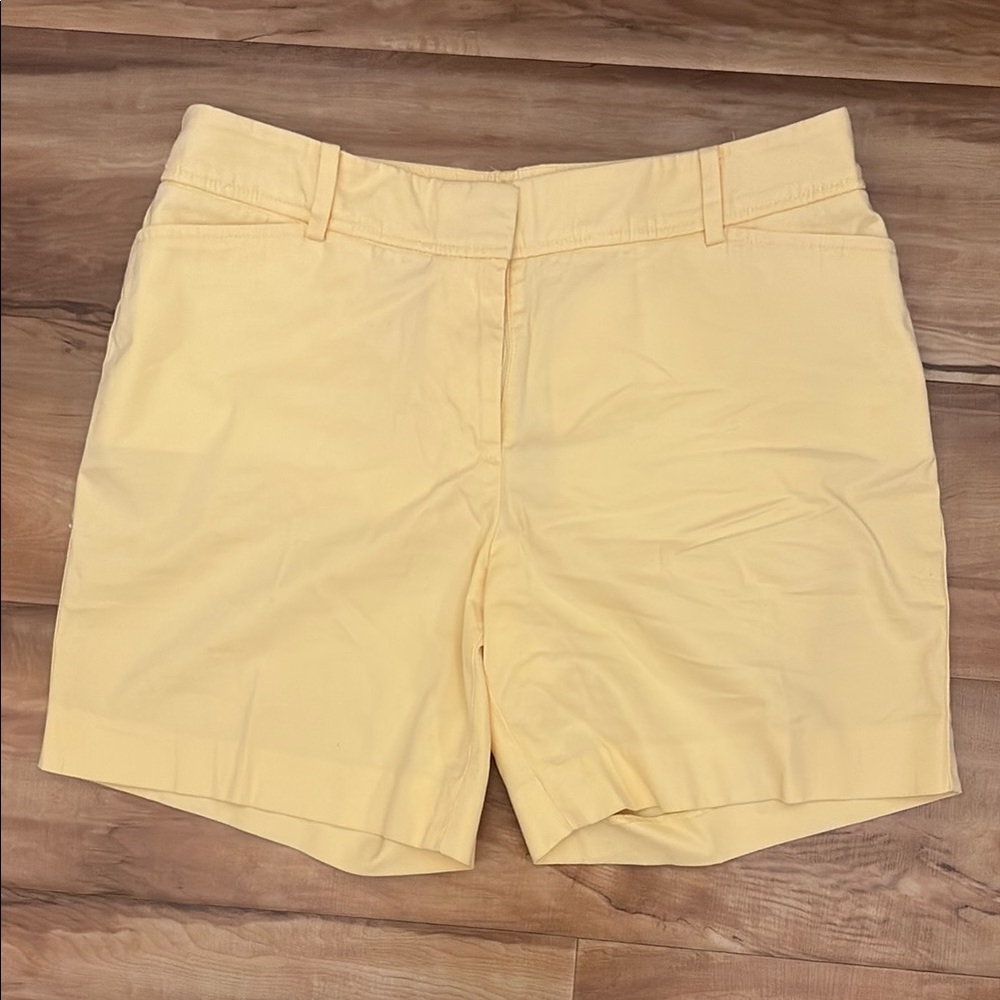 Talbots Yellow Shorts Classic Cotton Blend